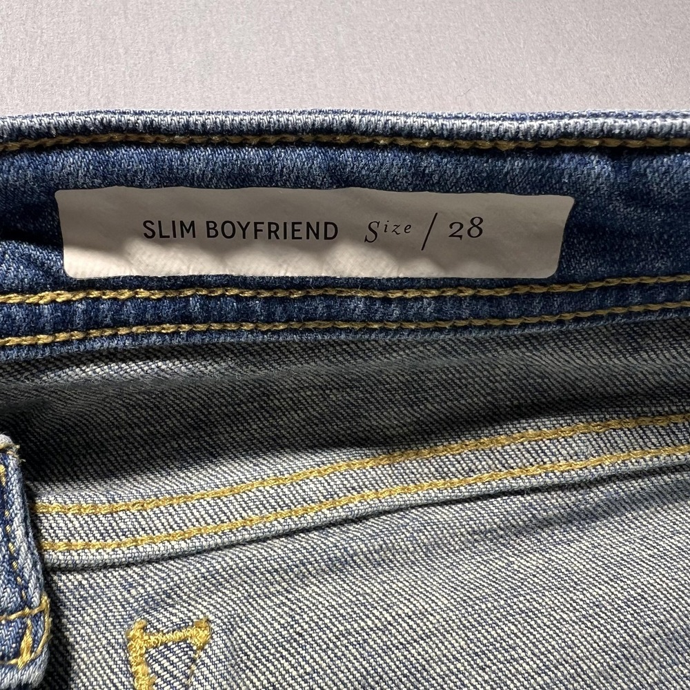 Pilcro Anthropologie The Letterpress Jeans Womens 28 Slim‎ Boyfriend Patchwork - Picture 8 of 16